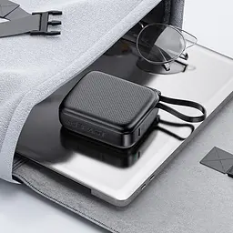 УМБ Acefast 10000mAh 20W PD,QC3.0 USB-C In/Out with build Type-C cable, M15 Black - мініатюра 8