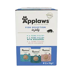 Набір павучів для котів Applaws Fish Selection in Jelly 12 х 70 г