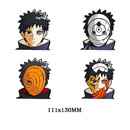 Голографічна наклейка Наруто Обіто Учіха Naruto Uchiha Obito
