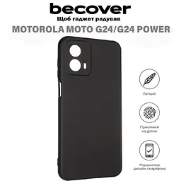Чохол до мобільного телефона BeCover Motorola Moto G24/G24 Power Black (710718) - мініатюра 5