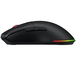 Миша бездротова Hator Pulsar 3, Black, Bluetooth / USB 2.4 GHz / USB, оптична (сенсор PixArt PMW 3311), 12000 dpi, 35G, RGB підсвічування, перемикачі HATOR Optical 100M / Kailh 3M, акумулятор 600 mAh (HTM630) - мініатюра 3