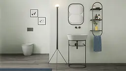 Умивальник Simas Wave 60 см Glossy white Білий WA02 - мініатюра 2