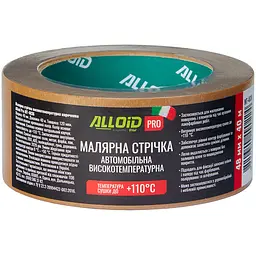 Стрічка малярська Alloid Pro високотемпературна 48 мм х 40 м коричнева (MT-4836) - мініатюра 4