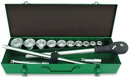 Набір головок з тріскачкою Toptul 3/4" 14од. (6-гр.) GCAD1405 - мініатюра 2