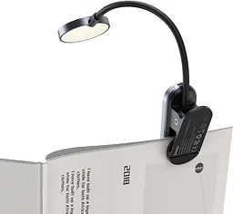 Лампа Baseus Comfort Reading Mini Clip Lamp dark gray (DGRAD-0G) - мініатюра 3