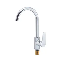 Змішувач для кухні Haiba Troya 017 Nut HB9662, Хром - мініатюра 6