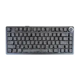 Игровая механическая клавиатура AULA F75 / Три режима подключения / Seiya Switch / Black Lines