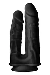 Подвійний фалоімітатор Real Love Double Penetrator 19.5 см чорний - мініатюра 4