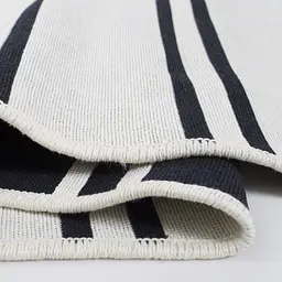 Килим Lotus Home - Infinity Stripe темно-синій двосторонній 80x150 - мініатюра 5