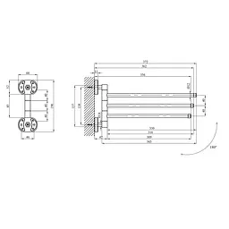 Тримач для рушника Kroner KRM Elbe - ACC2913 CV022872 Хром - мініатюра 2