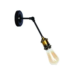 Бра настінне Levistella 752WG1202-1, чорний з золотим патроном, для LED та енергозберігаючих ламп, сучасний стиль