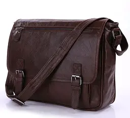 Чоловіча шкіряна сумка Vintage 36х30х10, см sum0012452