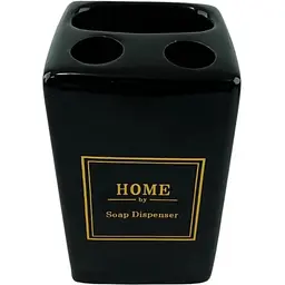 Набір аксесуарів для ванної кімнати No brand Home чорний 4 предмети - мініатюра 3