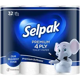 Папiр туалетний Selpak Premium 4 шари 32 шт. 