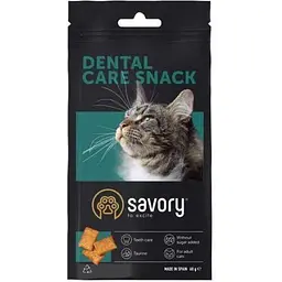 Хрумкі ласощі Savory Snack Подушечки для заохочення котів здоров’я зубів 60 г - мініатюра 3