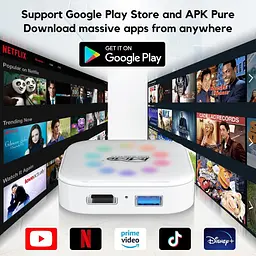 Бездротовий CarPlay адаптер MMB WJAN-TV2.0 Android 12 з HDMI, YouTube та Netflix - мініатюра 4
