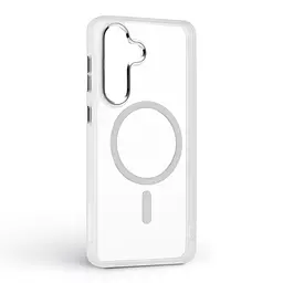 Чехол Samsung Galaxy S26 Plus 5G, Unit MagSafe, белый, прозрачный, магсейф, противоударный, магнитный, панель-накладка с поддержкой MagSafe, с поддержкой беспроводной зарядки, TPU+PC, защита всего корпуса, ударопрочный, ArmorStandart (ARM89450) - мініатюра 2