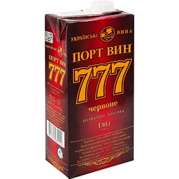 Вино Порт Вин 777 червоне напівсолодке 1 л - мініатюра 2