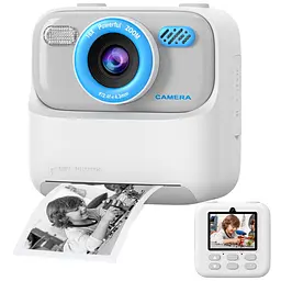 Дитяча камера миттєвого друку Instant Print Camera P79 (Білий) - мініатюра 6