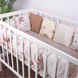 Подушки-борти MirSon Kids Time 18-300 Cream time бежеві 12 шт. - мініатюра 3