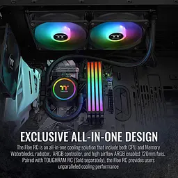 СВО Thermaltake Floe RC240 CPU & Memory AIO Liquid Cooler (CL-W271-PL12SW-A) - мініатюра 8