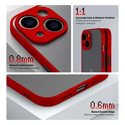 Чохол до мобільного телефона Armorstandart Frosted Matte Xiaomi Redmi Note 13 5G Red (ARM71884) - мініатюра 3