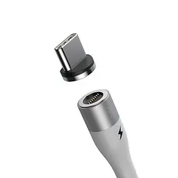 Адаптер Baseus Zinc Magnetic Safe Fast Charging Magnetic suction head Type-C 3A CATXC-R01 Black - мініатюра 2