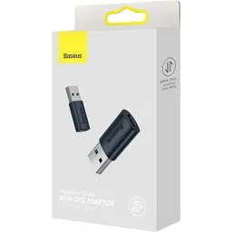 Перехідник USB 3.1 M to USB-C F blue Baseus (ZJJQ000103) - мініатюра 6