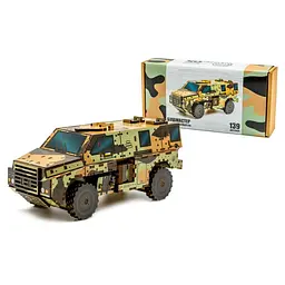 Дерев'яний 3D конструктор "Бушмайстер" 139 деталей PuzzleOK 11х25х10 см det0015001 - мініатюра 1
