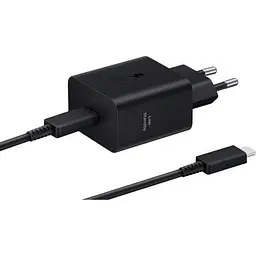 Зарядний пристрій Samsung 45W Compact Power Adapter (w C to C Cable) Black (EP-T4511XBEGEU)