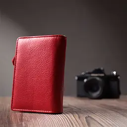 Ідеальний гаманець з монетницею із натуральної шкіри ST Leather 22739 червоний - мініатюра 10