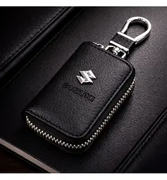 Автомобільна ключниця для ключів із логотипом Suzuki (тиснена шкіра)