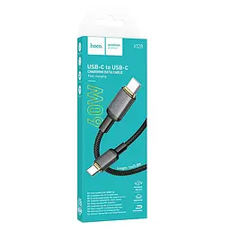 Кабель Hoco X128 Benefit charging data cable Type-C to Type-C Black - мініатюра 2