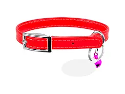 Нашийник для тварин WAUDOG Glamour з QR паспортом Д 17-20 см червоний (32753)