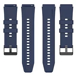 Ремінець для Samsung Galaxy Watch 6 40mm 6 44mm - синій ширина кріплення 20мм силікон Watchbands GT (W45-6WB51361292) - мініатюра 5