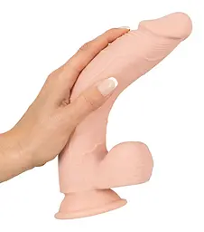 Фалоімітатор Orion Nature Skin Medium Bendable 24 см тілесний - мініатюра 5