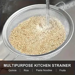 Сито дрібне з ручкою з нержавіючої сталі Ø 22 см, Kitchen Master Сірий 87571 - мініатюра 5