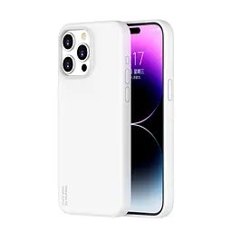 Рідкий силіконовий чохол Vokamo для iPhone 15 Pro із магнітом MagSafe White - мініатюра 2