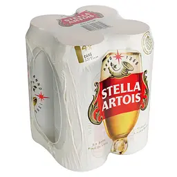 Уцінка. Пиво Stella Artois світле 4.8%  4 шт. по 0.5 л з/б (452778) 