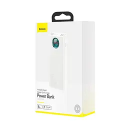 Зовнішній акумулятор Baseus Amblight Digital Display Quick Charge 65W 30000mAh (PPLG-A02) White [69814] - мініатюра 6