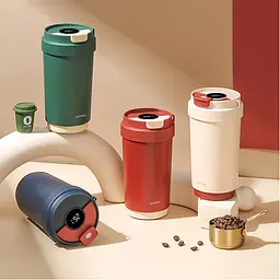 Термокухоль Quange Vacuum Coffee Cup KF102-430 Beige [SJ090401] [118574] - мініатюра 3