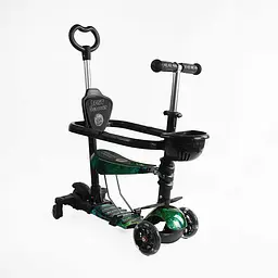 Самокат 5в1 Best Scooter, із додатковими колесами, захисний бампер, PU колеса зі світлом, LS-79350
