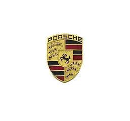 Емблема Porsche 38×27мм маленька метал (на скотчі)