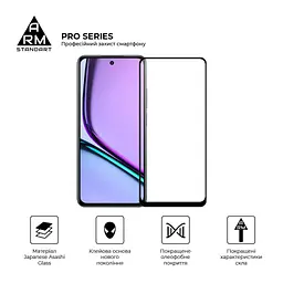 Скло захисне Armorstandart Realme C67 4G Black (ARM73852) - мініатюра 2