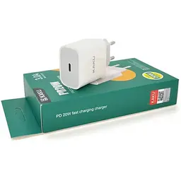 Зарядний пристрій KAKUSIGA USB-C PD20W white (KSC-500 HELI)