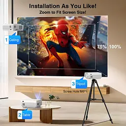 Проєктор Yezmek V7 Full HD Wi-Fi Bluetooth - мініатюра 2