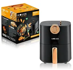 Фритюрниця HAEGER HG-5218  безшумна 2000 Вт 5.5 л чорна (HG-5218_1770) - мініатюра 4
