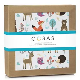 Муслінові пелюшки 75x75 COLORFUL ANIMALS COSAS (4822052434178) - мініатюра 2