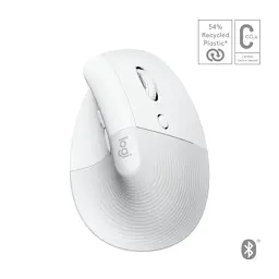 Мишка Logitech Lift for Mac Vertical Ergonomic Mouse Off White (910-006477) - мініатюра 2
