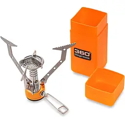 Пальник газовий 360 Degrees Furno Stove Сріблястий